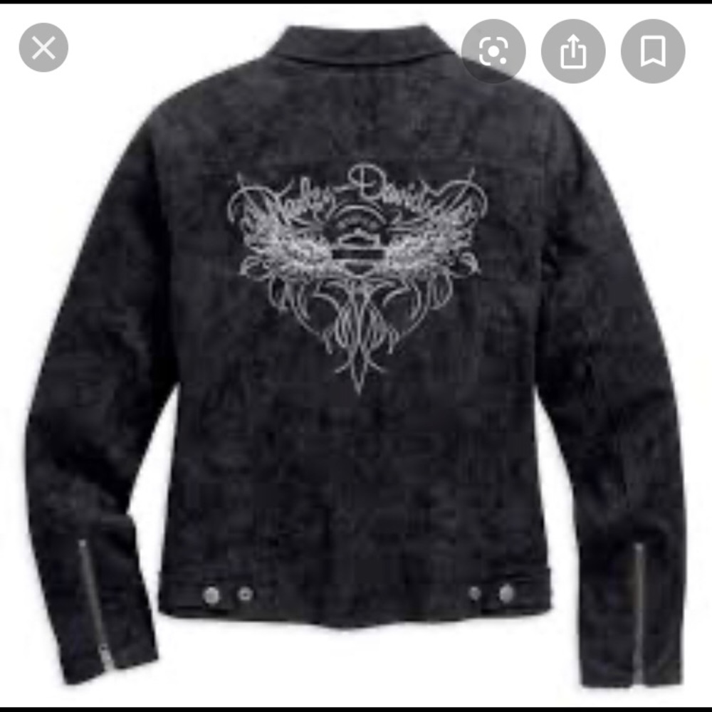 NWT Women’s Harley Davidson suede jacket